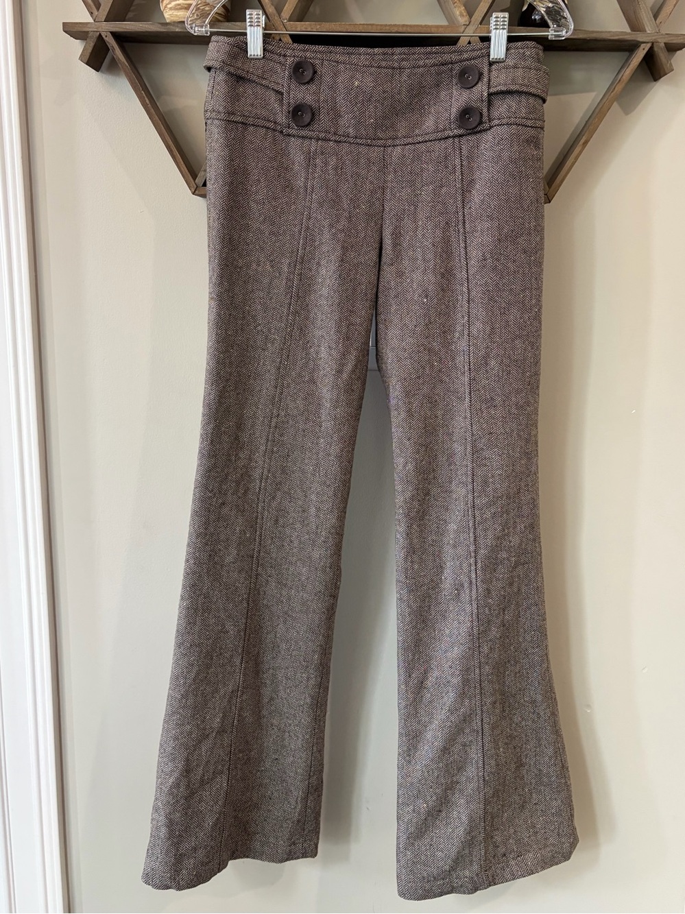 Sanctuary Clothing Wide Leg Herringbone Pant from Anthropologie. Size 26.